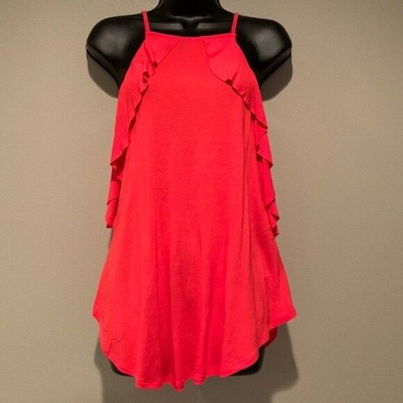 Express Pink Flowy Tank - Picture 1 of 3